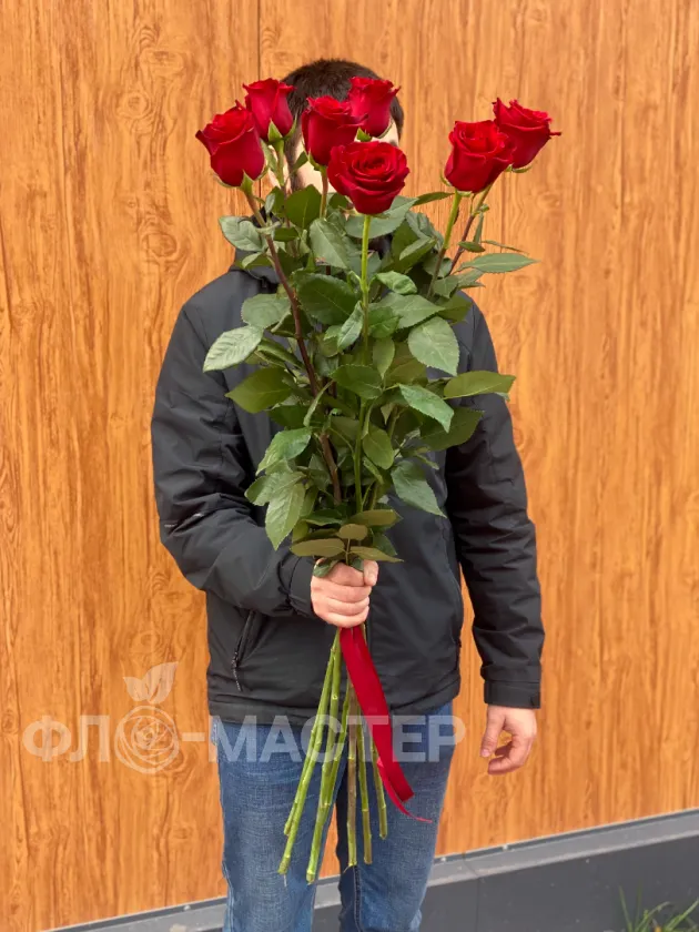 Метровая роза 7 шт (под заказ)