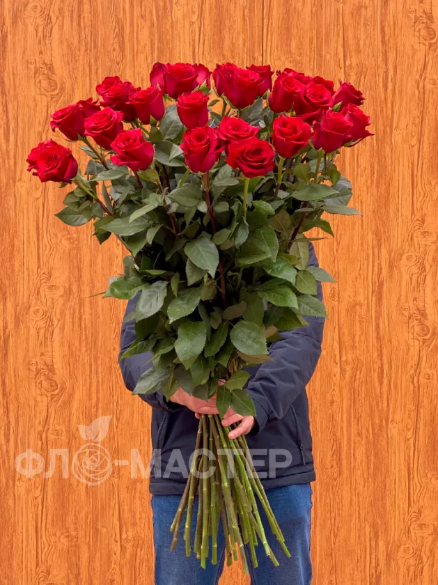 Метровая роза 35 шт (под заказ от 2-х часов, уточняйте у менеджера)