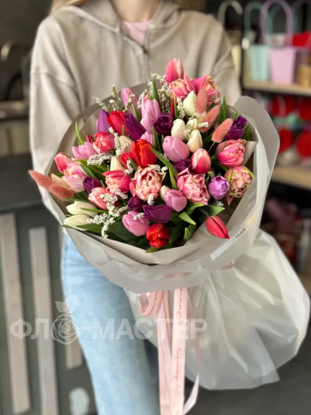 Букет &laquo;51 тюльпан микс&raquo;