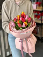 Букет &laquo;15 тюльпанов микс&raquo; 1