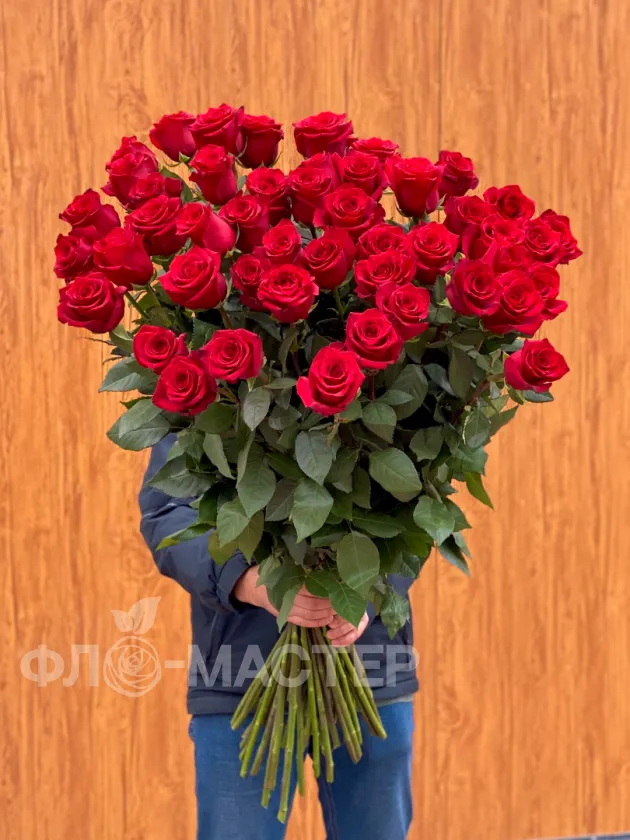 Роза 90 см 45 шт (под заказ от 2-х часов, уточняйте у менеджера)