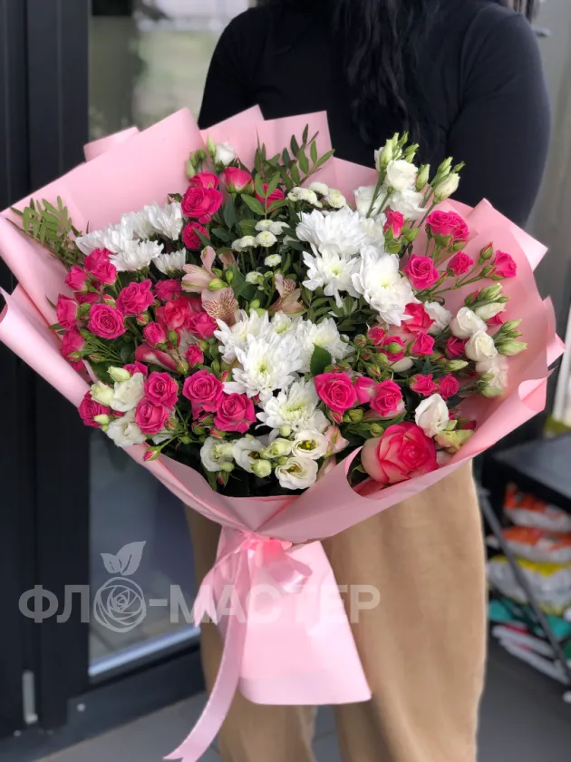 Букет &laquo;Малина со сливками&raquo;