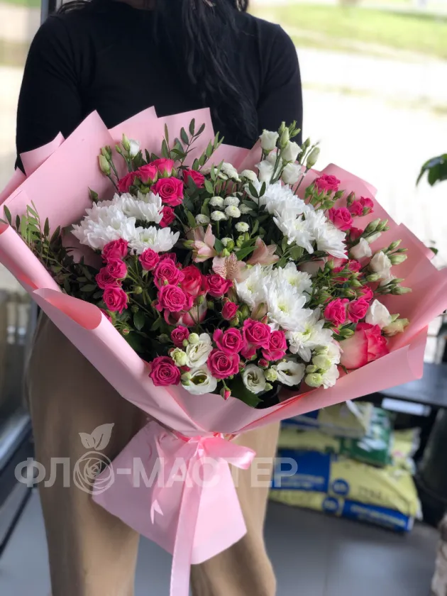 Букет &laquo;Малина со сливками&raquo;