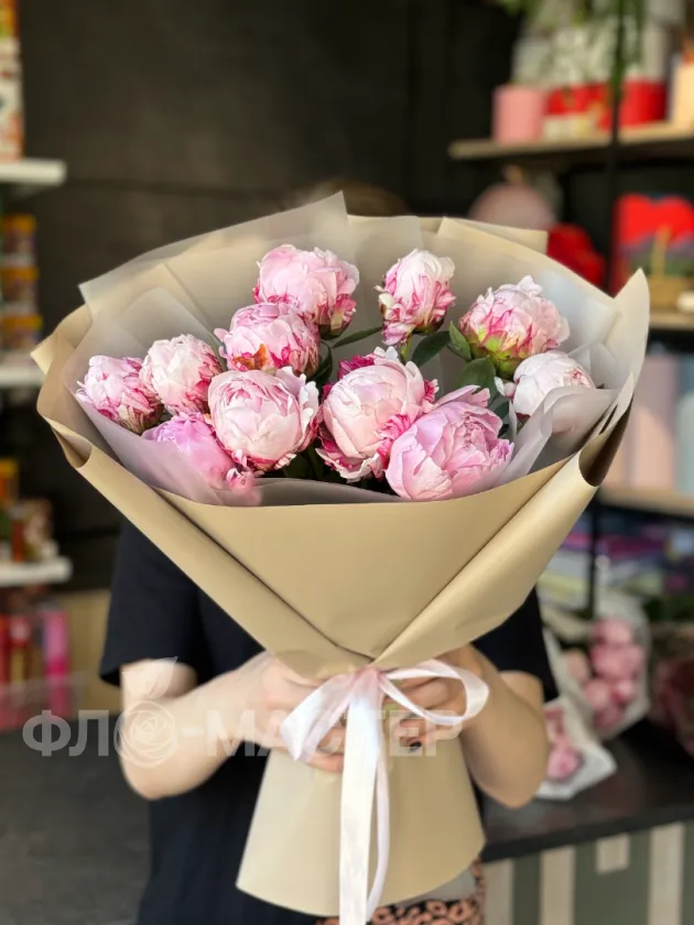 Букет из пионов &laquo;Маршмеллоу&raquo;
