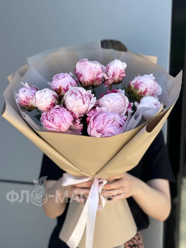 Букет из пионов &laquo;Маршмеллоу&raquo;