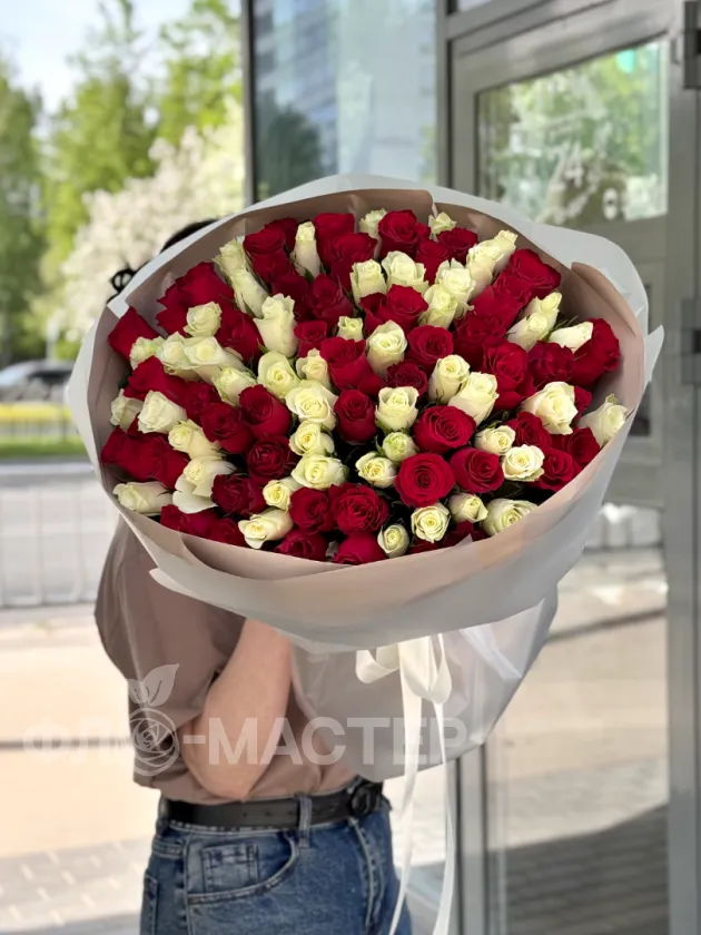 Розы микс 50см 101шт
