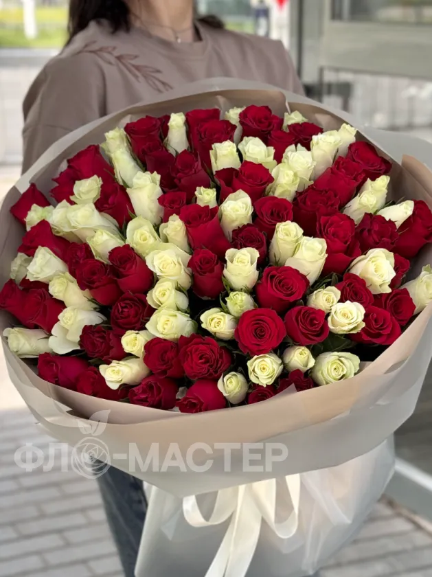 Розы микс 50см 101шт
