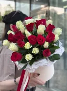 Коробка роз микс &laquo;M&raquo; 29шт 0