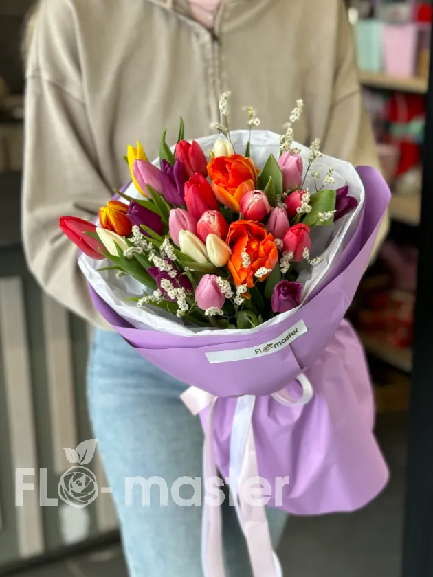 Букет &laquo;25 тюльпанов весна&raquo;