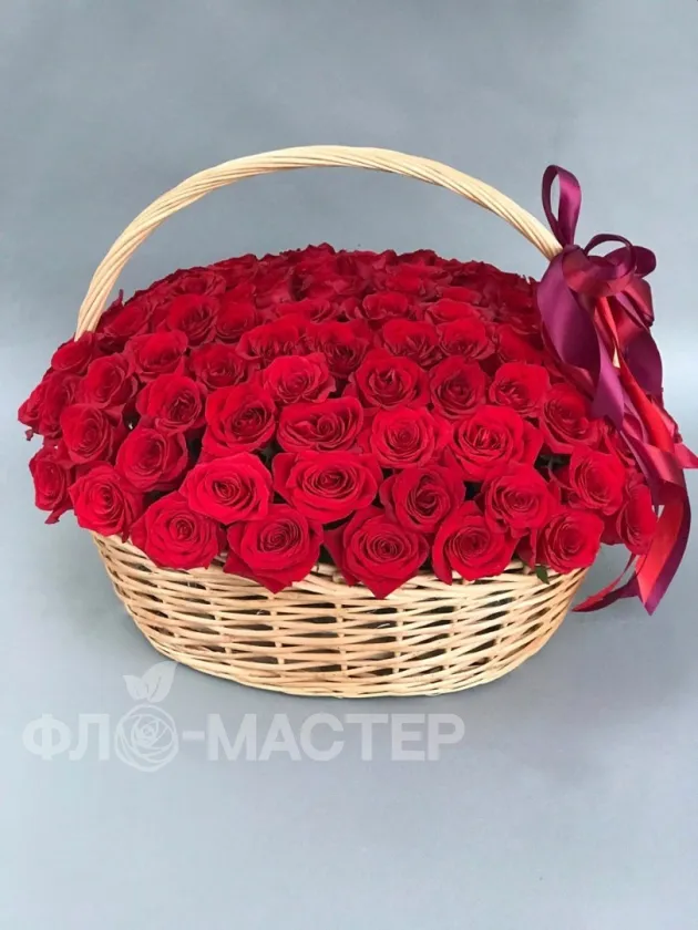 Корзина &laquo; 101 роза &raquo;