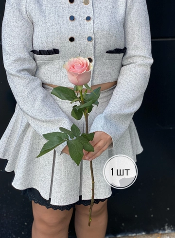 Розовая роза Эквадор 60 см (1шт, 3шт, 5шт, 7шт, 9шт) от интернет-магазина цветов в 