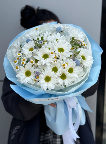 Букет «Тайна синего океана» от интернет-магазина цветов в 