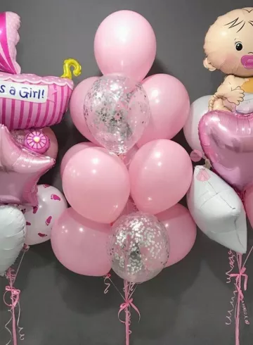 Сет шаров № 29 &laquo;На выписку&raquo; от интернет-магазина цветов в 