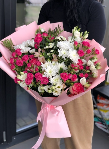 Букет &laquo;Малина со сливками&raquo; от интернет-магазина цветов в 