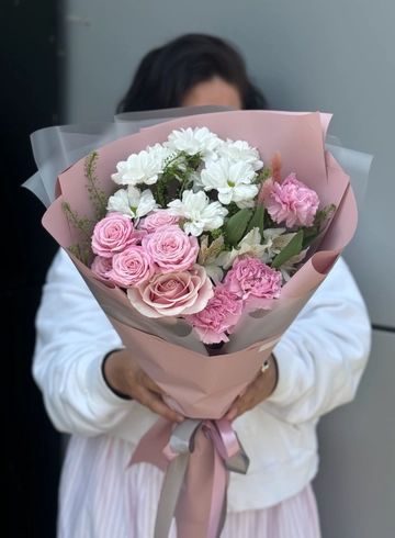 Букет «Розовое сияние» от интернет-магазина цветов в 