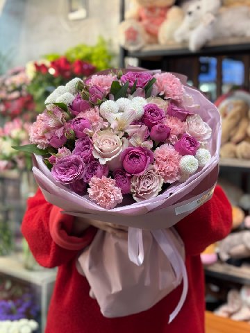 Букет &laquo;Малинка&raquo; от интернет-магазина цветов в 