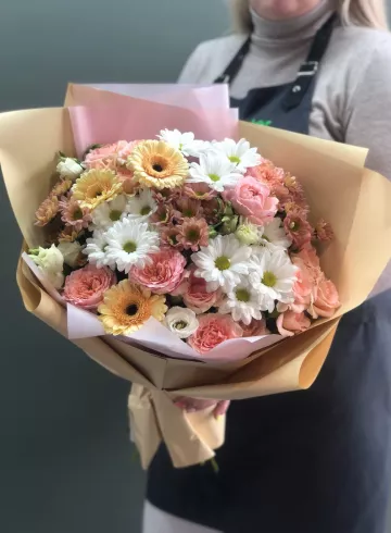 Букет «Персиковое наслаждение» от интернет-магазина цветов в 