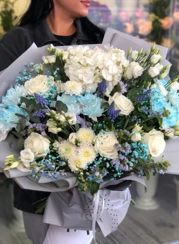 Букет «Чистая лазурь» от интернет-магазина цветов в 