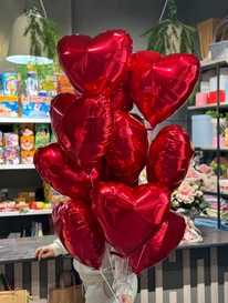 Шар красный «Сердце 11 шт» от интернет-магазина «» в 
