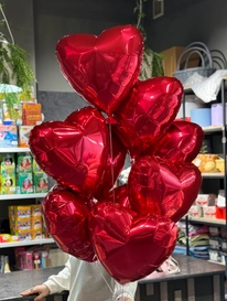 Шар красный «Сердце 9шт» от интернет-магазина «» в 